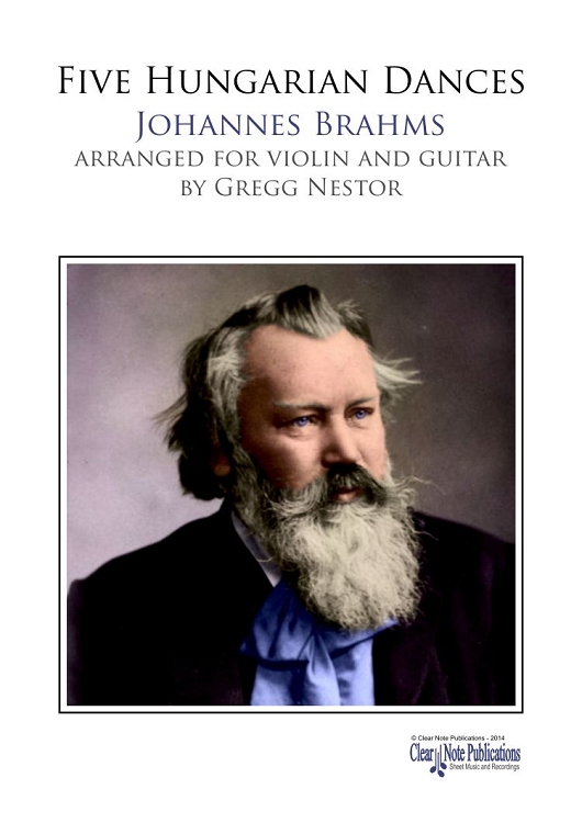 Brahms: Five Hungarian Dances for Violin and Guitar Cover