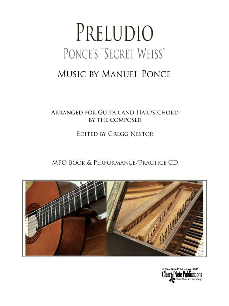 Preludio for Guitar and Harpsichord • Manuel Ponce • Play-Along Edition