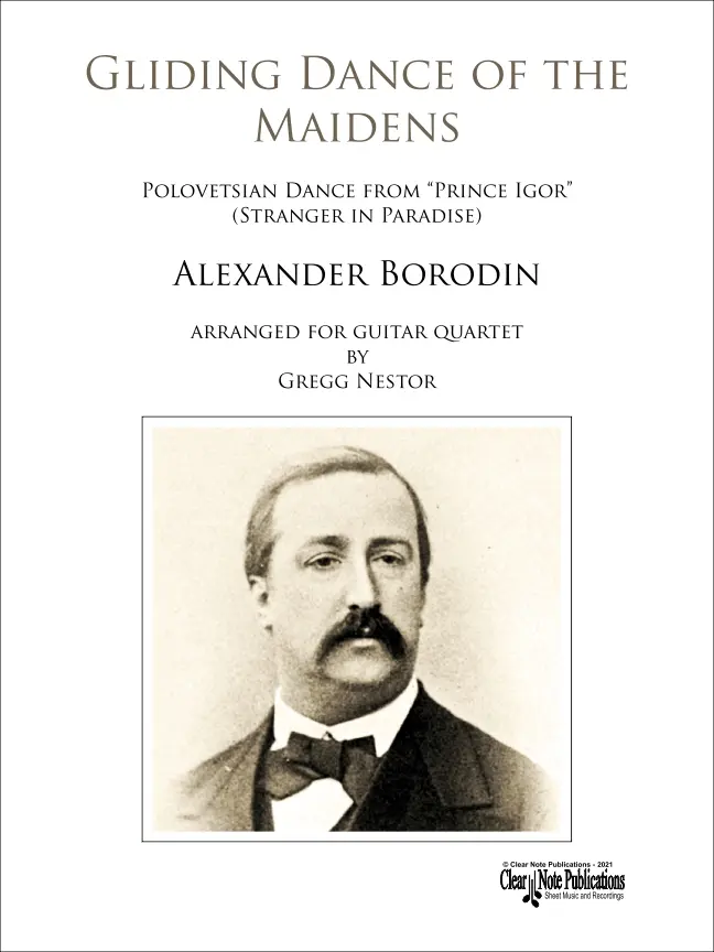 portada Gliding Dance of the Maidens by Alexander Borodin for Guitar Quartet