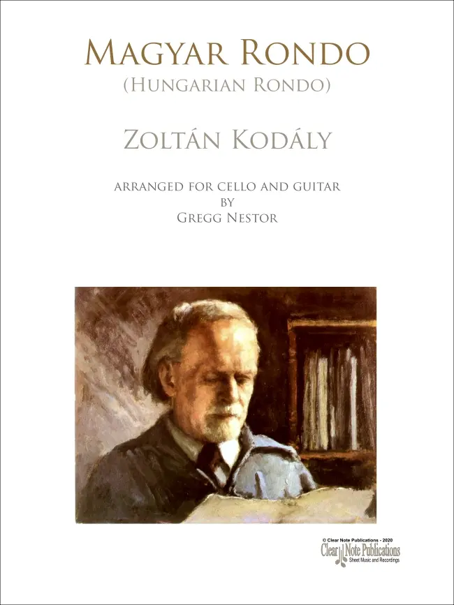 portada Magyar Rondo Arranged for Cello and Guitar by Zoltán Kodály