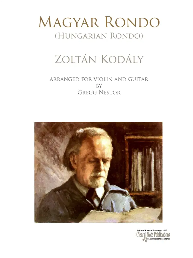 portada Magyar Rondo Arranged for Violin and Guitar by Zoltán Kodály