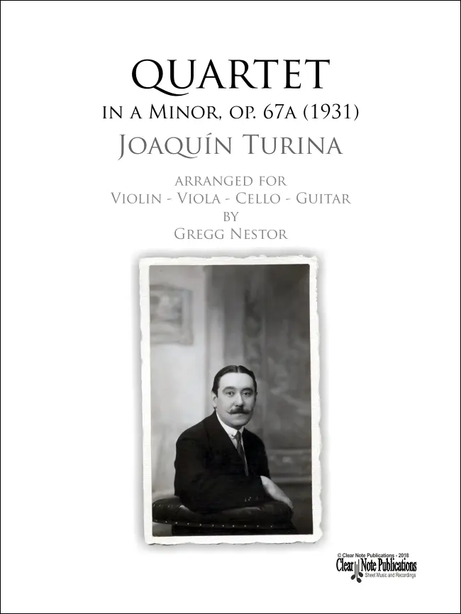 portada QUARTET IN A MINOR, Op. 67a (1931) (Violin, Viola, Cello, Guitar) by Joaquin Turina