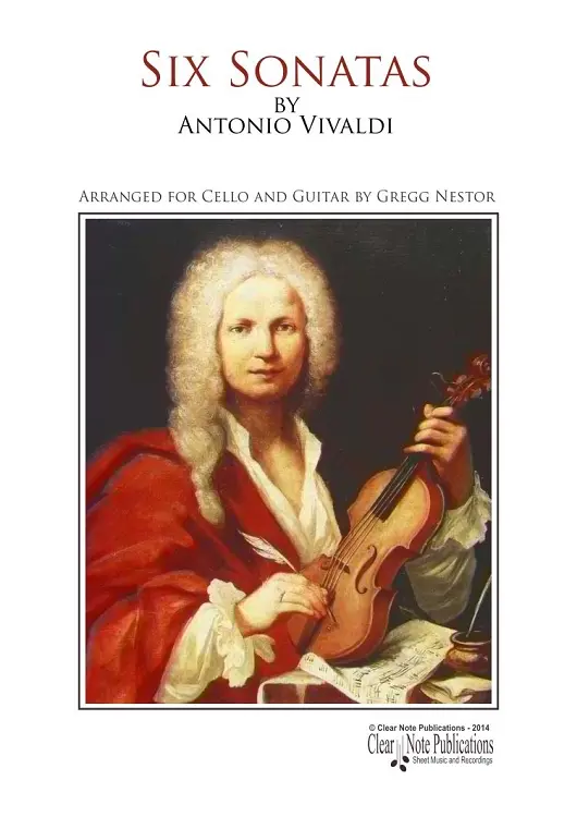 portada Six Sonatas • Cello and Guitar • Antonio Vivaldi