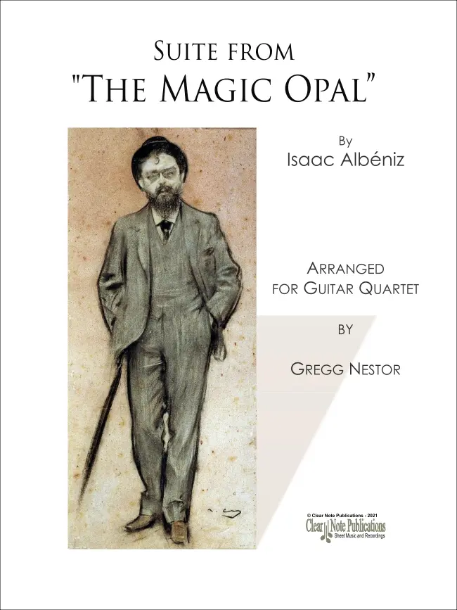 portada Suite from the Magic Opal Guitar Quartet Isaac Albéniz