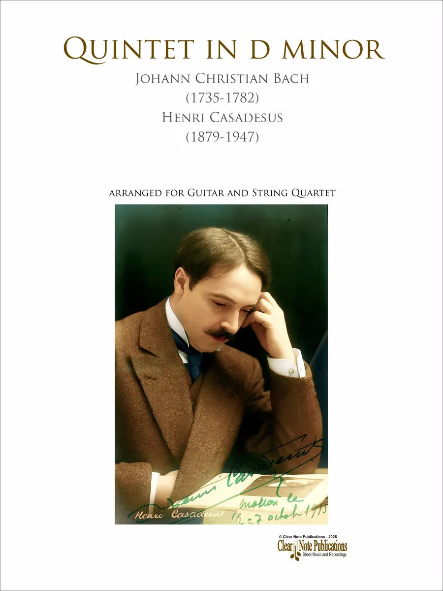 Quintet in d minor • Guitar and String Quartet • Johann Christian Bach