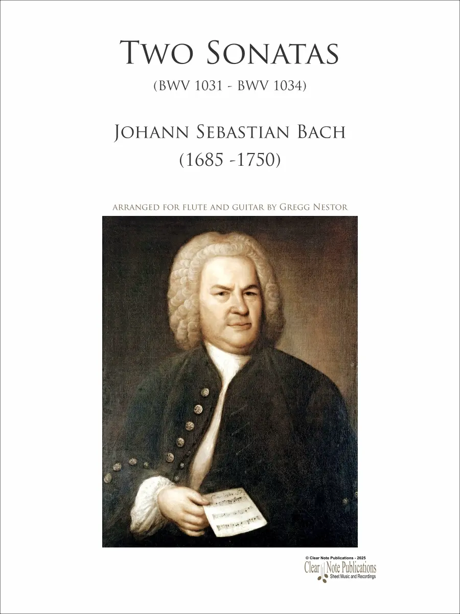 Two Sonatas • BWV 1031 & BWV 1034 • Johann Sebastian Bach • Flute and Guitar