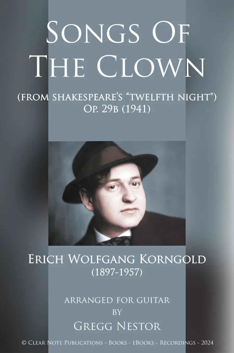 eBook • Songs Of The Clown • Solo Guitar • Erich Wolfgang Korngold